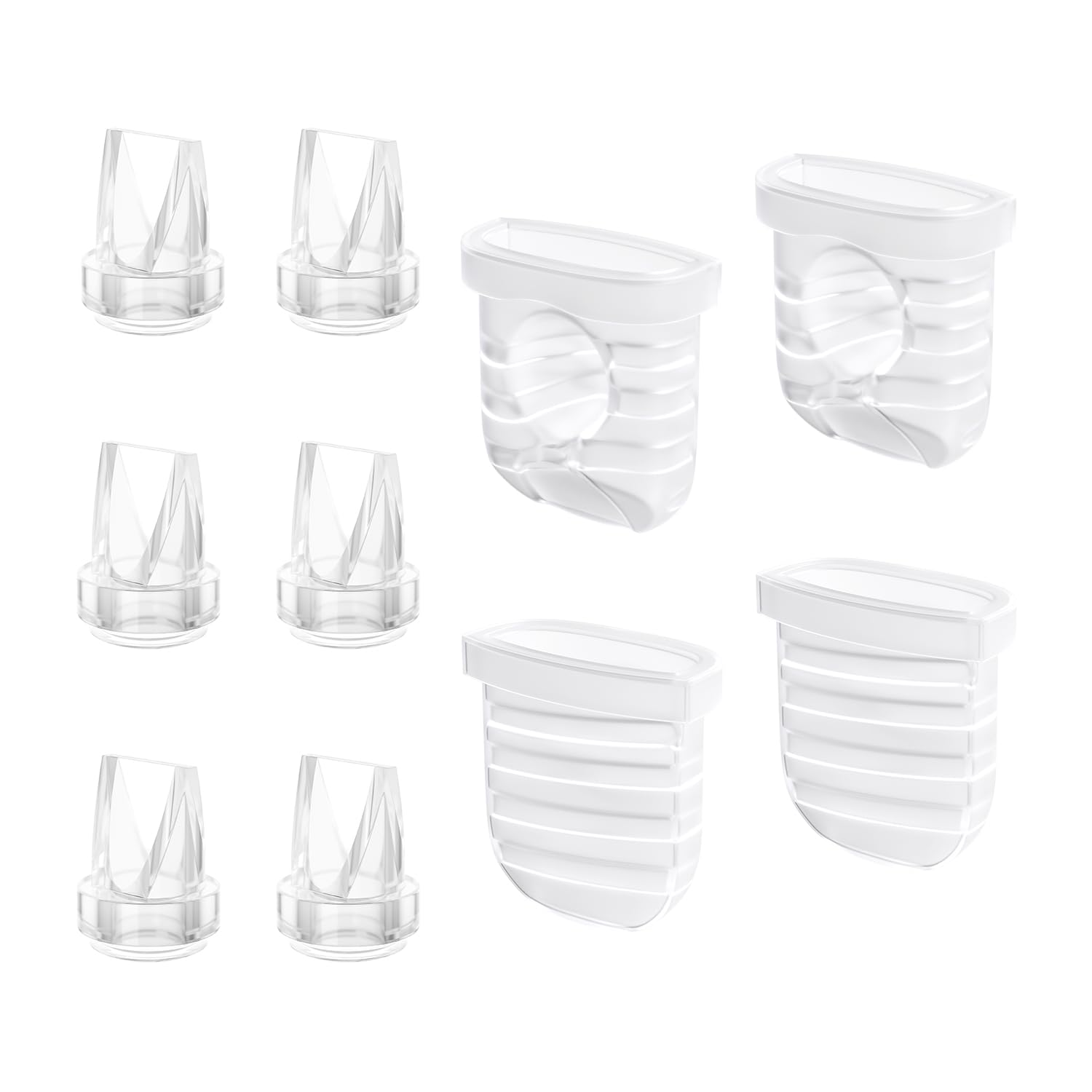 Photo 1 of TOVVILD 10PCS Duckbill Valves Silicone Diaphragms Compatible with Lansinoh Discreet Duo/Nuliie/Motif Aura Glow Wearable Breastpump,S32 Breast Pump Parts Accessories