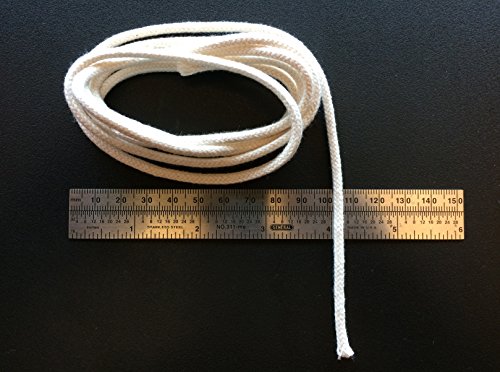 Wick It Up WIth Us 1/8" x 5' Long. Metric Conversion 3.2MM Diameter Round Braided Cotton Replacement Wick For Rock Candle Kerosene Alcohol Oil Lamp And Candle Burner Lantern Stove NWWRF 2019 - Thumbnail 3