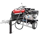 Titan Towable Gas Powered Hydraulic Pivoting Log Wood Splitter 37 Ton Pull Start