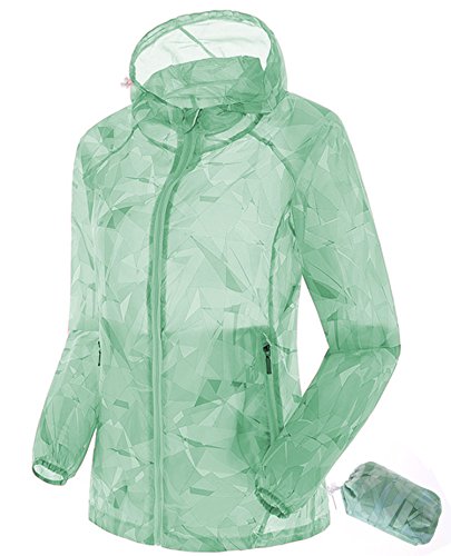 Unisex waterproof lightweight raincoat outdoor hooded r…