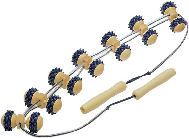 1x BEHREND Back Massage Roller Massage Back Massager Body Massage Band, 115 cm, Plastic Nubs