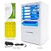 Lemebo Mini Portable Air Conditioner Fan, Small Desktop Fan 3 Degree Changeable Angle Adjustable Compact Super Quiet Personal Table Fan Mini Evaporative Air Circulator Cooler Humidifier(White)