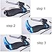 BONMIXC Bike Grips Ergonomic Non-Slip Mountain Bike Grips with Horns Bicycle Grips Shock Absorption Aluminum Alloy Rings Locking