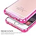 Salawat for iPhone 6 Plus Case, Clear iPhone 6s Plus Case Cute Anti Scratch Slim Phone Case Cover Reinforced TPU Bumper Shock Absorption Protective Case for iPhone 6/6s Plus 5.5inch (Orange Pink)