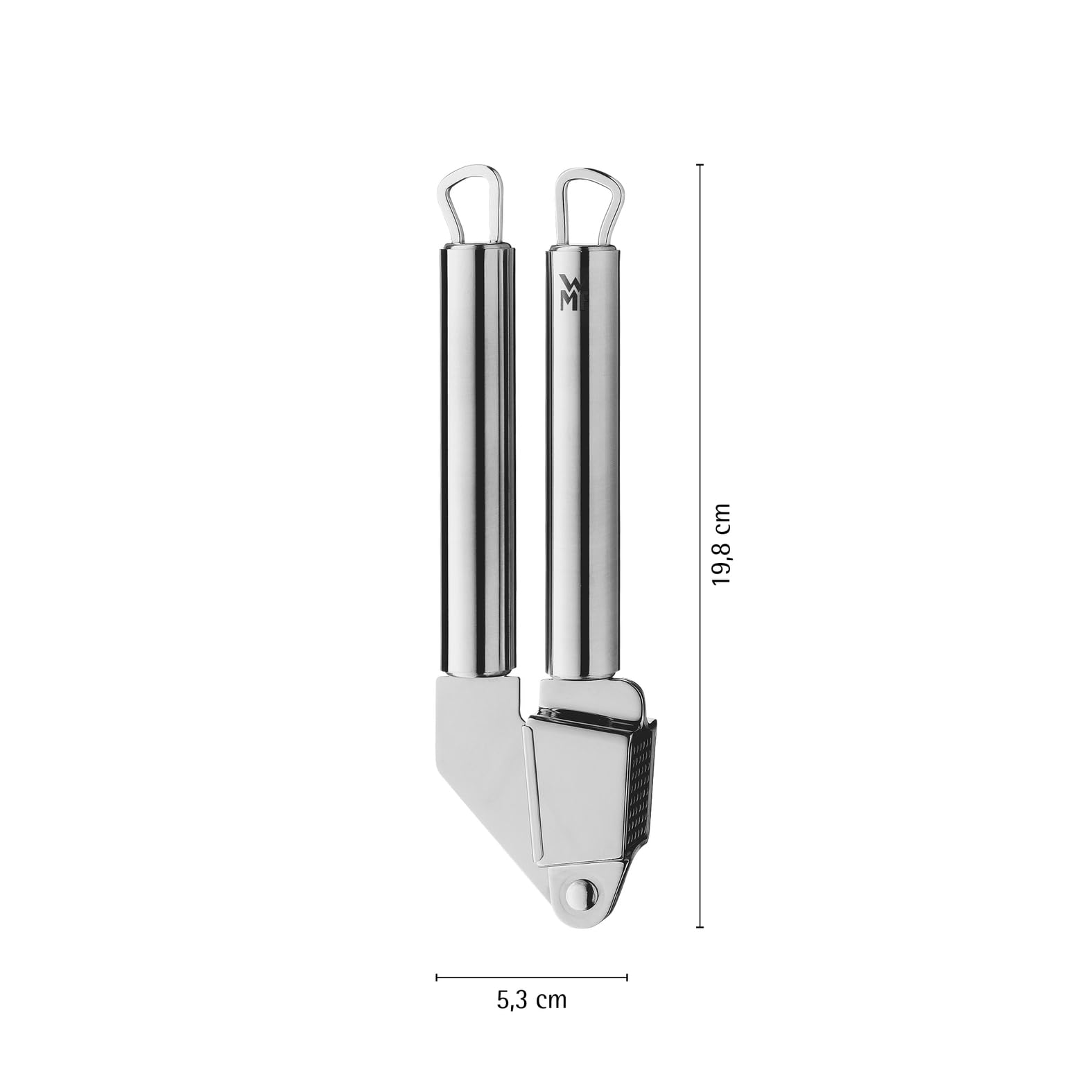 WMF Profi Plus Knoblauchpresse Edelstahl 17,5 cm, Cromargan Edelstahl teilmattiert, Knoblauchpresse spülmaschinengeeignet 8