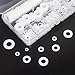 Sutemribor Nylon Flat Washer Assortment Set 600 Pieces, 9 Sizes - M2 M2.5 M3 M4 M5 M6 M8 M10 M12