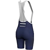 Lo.gas Cycling Bibs Women Padded Bike Shorts Womens Bicycle Shorts with Padding 4D Biking Pants with Mesh Pockets