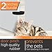 Decorative Door Stopper Wedge Stop - 2 pcs Premium Stainless Steel Premium Ruber - 2pcs Gift Finger Pinch Guard - Professional Set 4 in Pack - Original Heavy Duty Door Stops