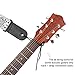 Guitar Strap Acoustic Guitar Strap Bass Strap Classical Design with Pick Pocket, 2 Pcs of Guitar Picks, Leather Ends, Tie or Acoustic Guitars -Black