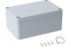 LeMotech Electrical Box, Aluminum Alloy Metal Junction Box, IP67 Waterproof Dustproof Project Box, Outdoor Universal Enclosur