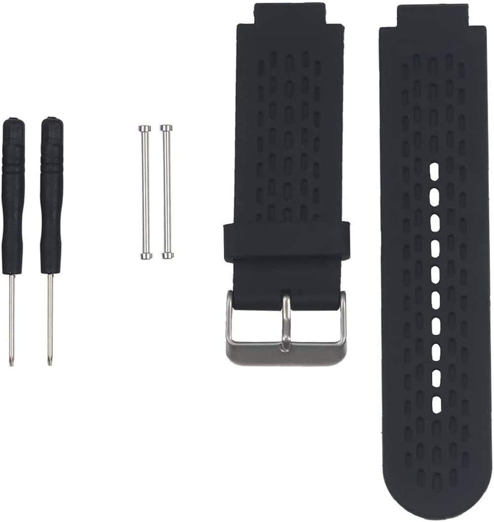 WEINISITE Strap Garmin Approach S2/S4/Garmin vivoactive,Soft silicone Replacement Band For Garmin vivoactive/Garmin Approach S2/S4 GPS Golf Watch (Black)