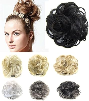 Amazon Com Scrunchy Scrunchie Bun Updo Hairpiece Hair Ribbon