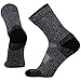 YUEDGE Mens Cotton Cushion Crew Work Socks 3 Pairs/Pack Wicking Padded Performance Athletic Hiking Socks(Black, X-Large)