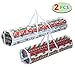 Joiedomi 2 Pack Wrapping Paper Storage, Clear Gift Wrap Organizers Container Bag Wrapping Paper Holder Made from Water Proof PVC and Fabric, Fits Up to 20 Standard Rolls (White)