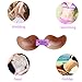Adhesive Bras, Invisible Bra, Strapless Self Adhesive Reusable Padded Invisible Bra Backless Silicone Push-up Bras for Women (C, Beige)