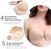 VeMee Self Adhesive Bra Strapless Backless Bra U Plunge Push up Silicone Bra for Women (Cup-B, Skin)