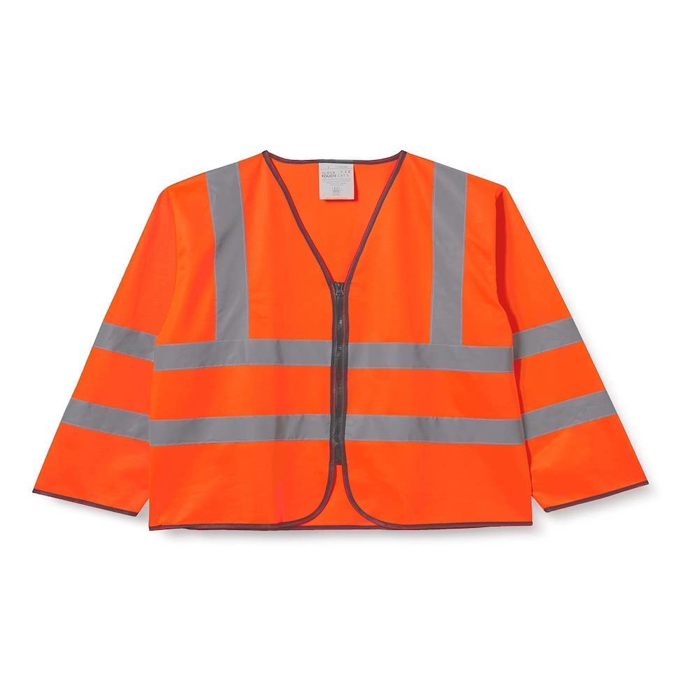 Supertouch 32683 Long Sleeved Hi Vis Zip Vest, Large, Orange