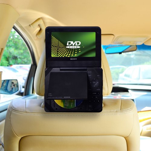 TFY Car Headrest Mount for Portable DVD Player-7 Inch (for Sony DVP-FX750, Sony DVP-FX780 and more)