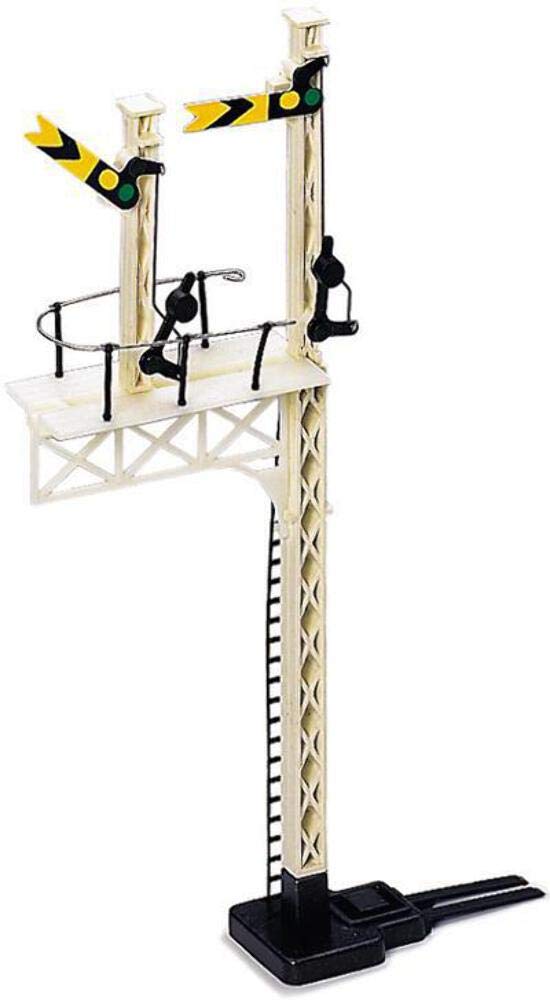 Hornby R170 OO Gauge Junction Distant Signal - Model Railway Accessories, Miniature Diorama Scenery for Hornby Train Sets - Lifelike Manual Train Distant Signal Model - Scale 1:76