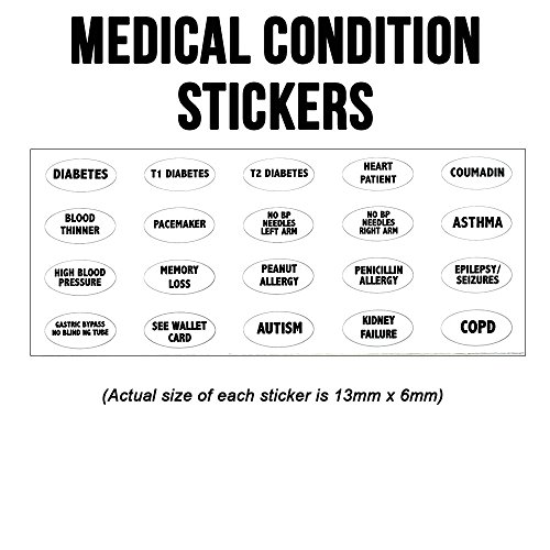 StickyJ USA Stainless Heart Medical Alert Bracelet Charm 3/4 In