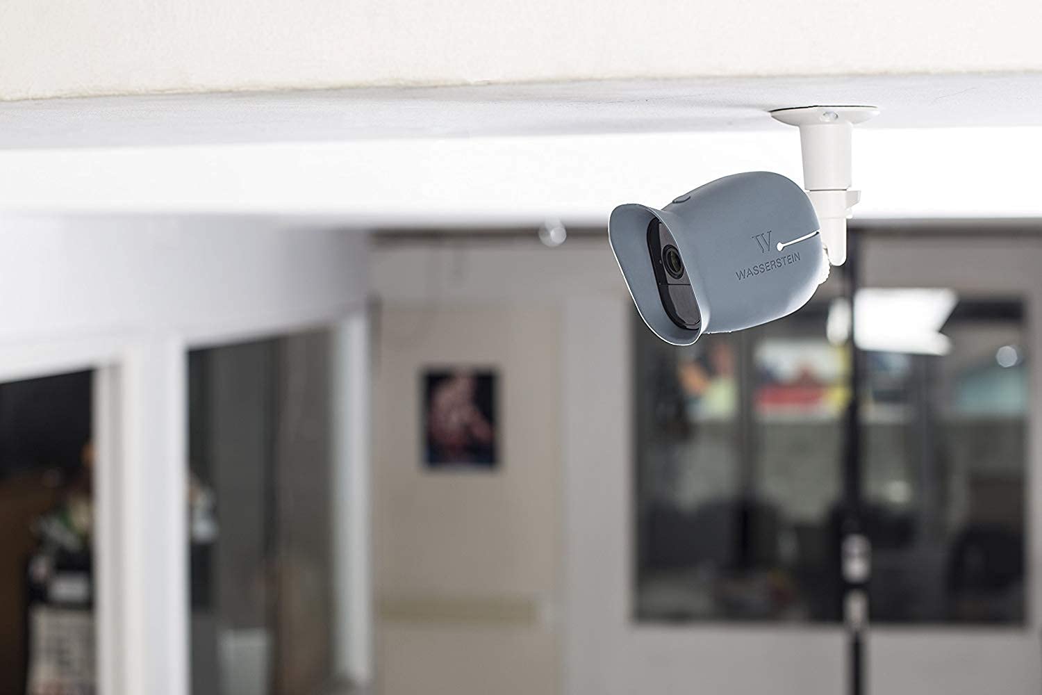Wasserstein Adjustable Metal Wall Mount Compatible with Arlo Essential/XL Gen 2/Arlo Pro/2/3/4/Arlo Pro 5s/Ultra/Ultra 2 & Others - Ring Stick Up Cam Pro Battery, Wyze Cam Outdoor/Pan (2-Pack, White)