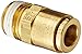 Eaton Weatherhead 1868X6X6 Brass CA360 D.O.T. Air Brake Tube Fitting, Male Connector, 3/8