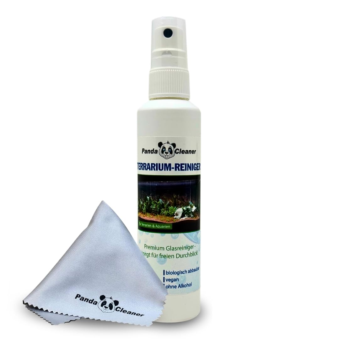 PandaCleaner Terrarium Cleaner / Terrarium Cleaner for Terrarium Windows, Terrarium Glass Cleaner - Spray Bottle Glass