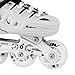 Kids Adjustable Inline Roller Blade Skates Scale Sports White Large Sizes for Ladies Teens Safe Durable Outdoor Featuring Illuminating Front Wheels 905