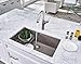 BLANCO, Truffle 441297 PRECIS SILGRANIT Super Single Undermount Kitchen Sink, 32