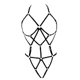 LIVE4COOL Women Harness Cupless Cage Sexy Bra Panty