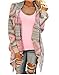 Women's Aztec Print Drape Open Front Drape Boyfriend Cardigan Sweaters