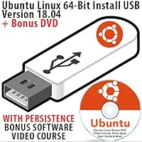 Ubuntu Linux 18.04 64 Bit LTS Install USB 16Gb Bootable with Persistence Operating System + Bonus Software & Linux…