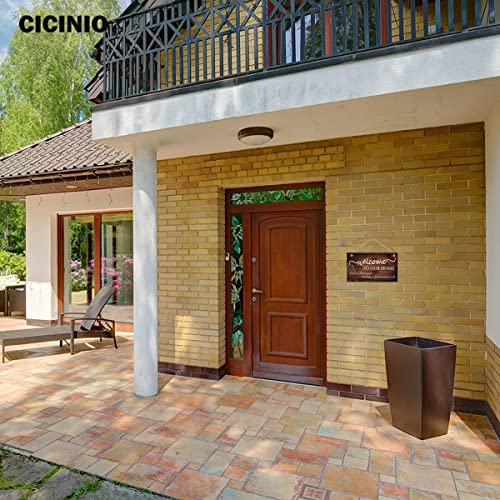 Welcome to Our Home Wooden Sign, Rustic Farmhouse Home Wall Decor for Living Room Outdoor Wall Decorations Wood Frame 6 X 10 Inch