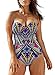 ZXZY Womens Bohemian Print Tube One Piece Monokinis Bathing Suits with Strap