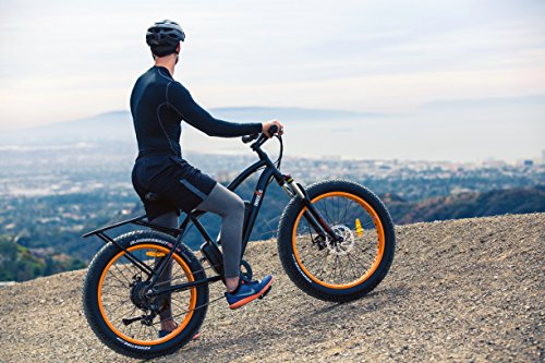 Breeze Electric Bike Fat Tire- Ebike, Mountain Bicycle: High Speed 500w Powerful Motor, Hand Throttle,10.4Ah Lithium Ion Battery, 43-50 Miles w/Pedal Assist, Ride in Snow, Ice, Rain, Beach-19 - Thumbnail 3