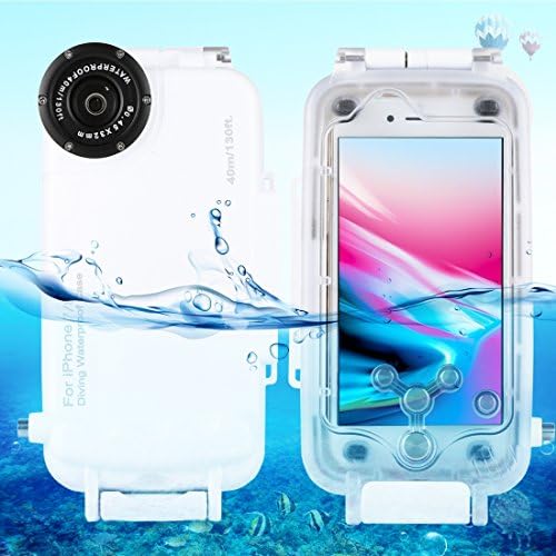 HAWEEL iPhone Diving Case, Mixneer Professional [40m/130ft] Surfing Swimming Snorkeling Photo Video Waterproof Protective Case Underwater Housing for with Lanyard