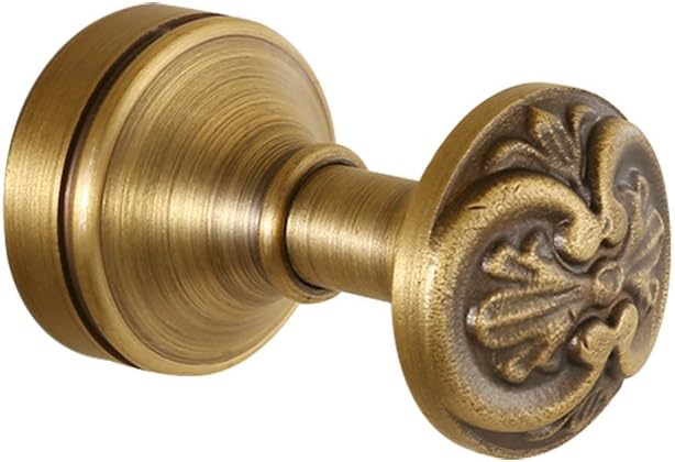 ZHEN GUO Antique Brass Brushed Bath Towel Coat Hook Wall Mounted Metal Hanging Clothes Hat (Style : Classic)