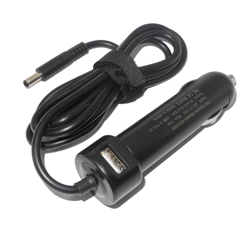 XITAIAN 19.5V 4.5X3.0mm Car Adapter Charger Replacement for Dell Inspiron 11 3147 3148 3152 3153 3157 3158 P20T Latitude 13 7350 3379 XPS 12 13