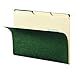 Smead Hanging File Folder with Tab, 1/3-Cut Adjustable Tab, Letter Size, Standard Green, 25 per Box (64035)