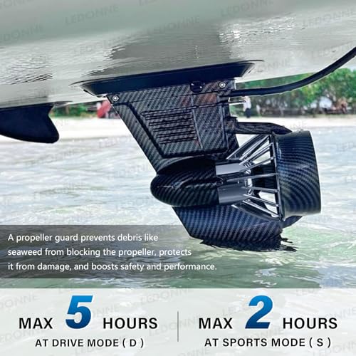 LEDONNE SUP Electric Fin Underwater Thruster Electric Surfboard Electric Surf Fin Electric Fin Thruster for Surfboard Electric SUP Fin Kit
