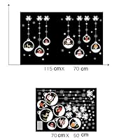 LXSSG 70X50Cm Door Sticker Merry Christmas Household Roompvc Mural Decor Decal Removable Wall Stickers Home Decor Living Room