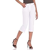 Rekucci Women's Easy Fit Comfort Capri with Stretch Waistband