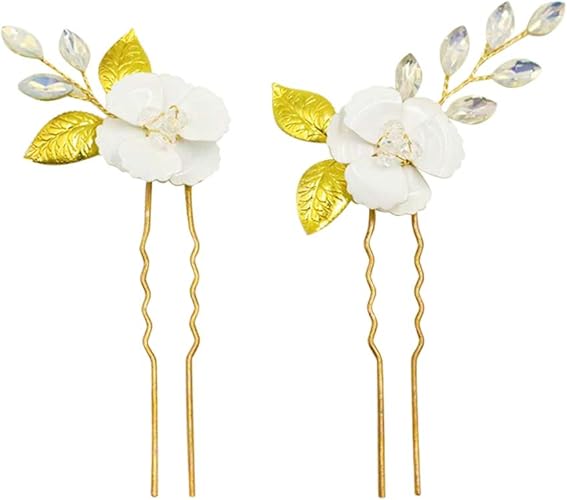 Amazon Sharprepublic ヘッドドレス ウェディング 花 フラワー ヘッドピース ヘアクリップ ブライダル 花嫁 バレッタ クリップ 通販