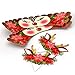 Funky Fledgling Christmas Reindeer Rudolph Cupcake Wrappers and Toppers - 24 Set - Gold, Disposable - Perfect for Birthday, Christmas, Parties, School Occasions