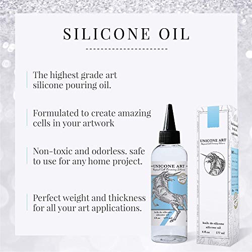 Unicone Art Silicone Oil for Acrylic Pour Art, 100 Pure, Painting