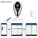 IP Camera HD 720P Wireless WiFi Privacy Security Panoramic Camera with Two-way Audio, Red Light Night Vision Surveillance Camera, Smart Wide Angle 360 Degree Rotation P2P Motion Detection Camera