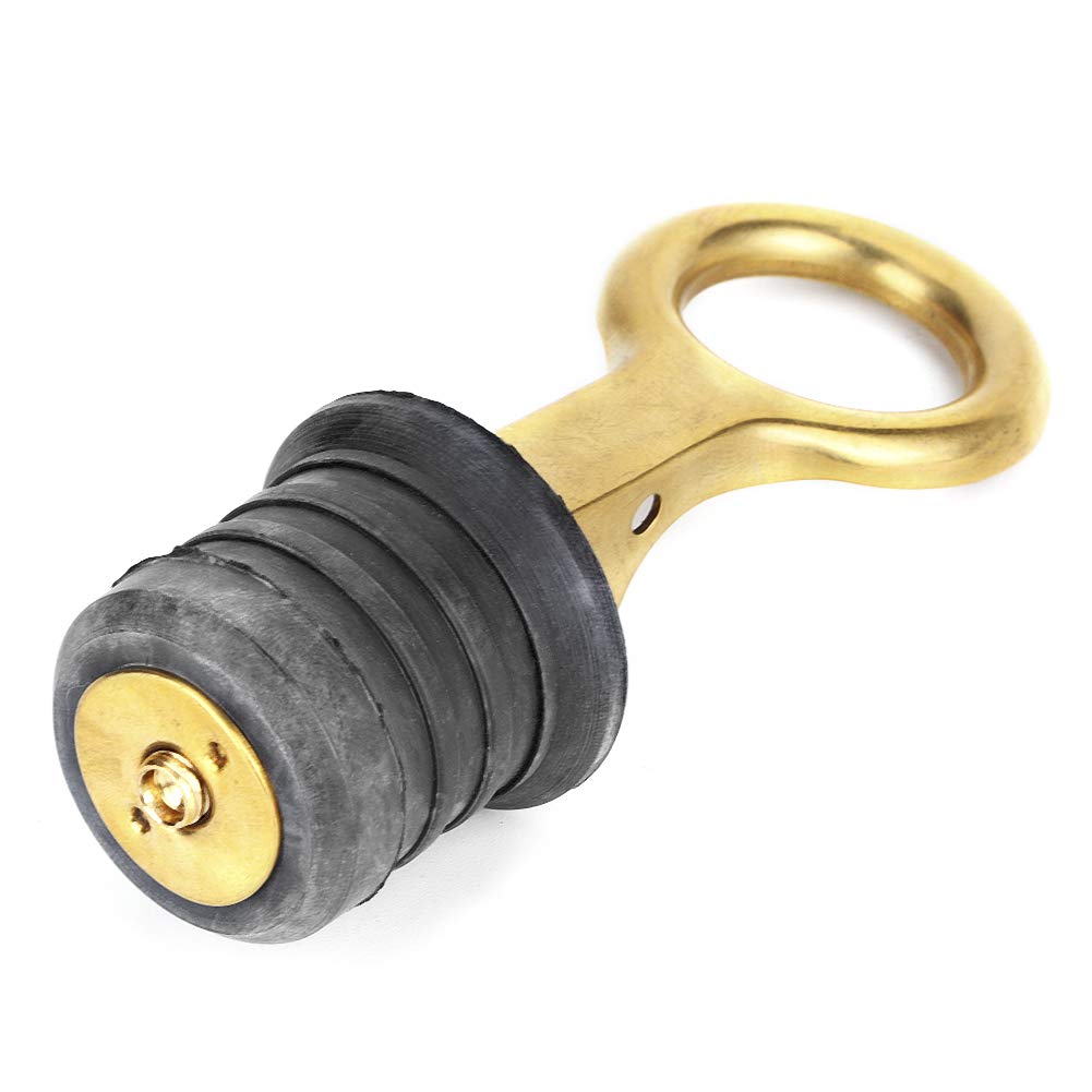 Bouchon Bateau - Boat Drain Bung Drain Plug Replacement For Boat Brass Rubber Snap Tight Boat Drain Plug Marine Boat Accessories Replacement For 1-1 / 4In Holes