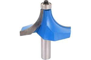 COMOK 1/2" Shank 2" Radius 2 Flutes Corner Rounding Over Router Bit Tool 78mm Long