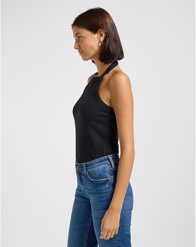 - Camiseta Mujer - Corte Slim - Open Back Halter Top - Unionall Black