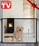 Magic Gate for Dogs,Queenii Pet Safety Guard Gate, Portable Folding Mesh Magic Gate Baby Safety Gates Install Anywhere, Safety Fence for Hall Doorway Wide 41